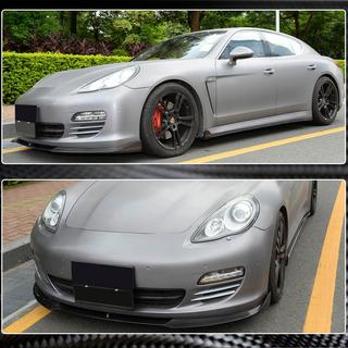 Front Bumper Lip Spoiler (for Base 2009-2013, Carbon) photo 3
