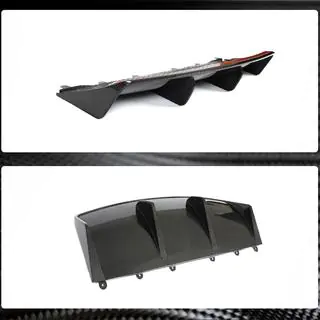 Rear Bumper Diffuser (for 2019-2024 Turbo S SD, Carbon) photo 3