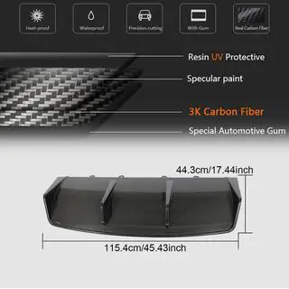 Rear Bumper Diffuser (for 2019-2024 Turbo S SD, Carbon) photo 4