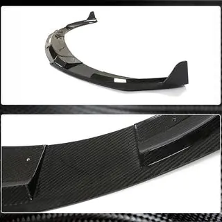 Front Bumper Lip Spoiler (for 2019-2024 Turbo S, Carbon) photo 3