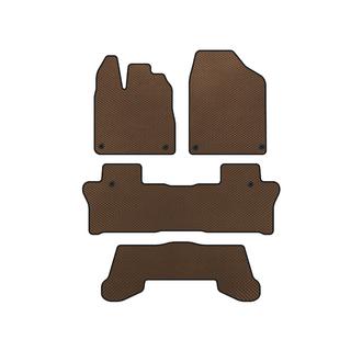 EVA Floor Mats (3 Rows, Brown)