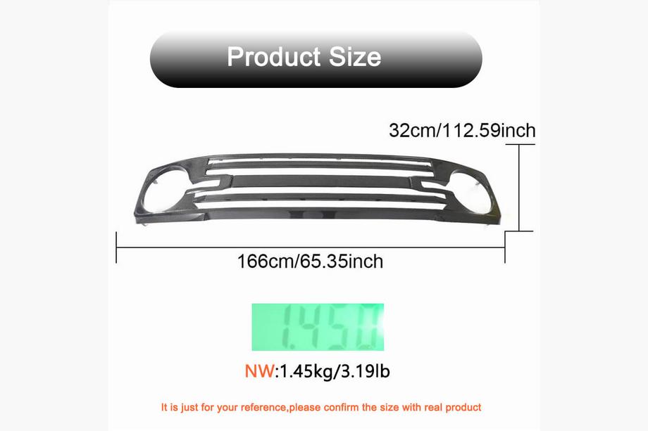 Ford Bronco 2021- Front Grille V2 (Carbon) Photo 4