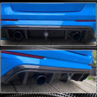 Rear Bumper Diffuser (for RS 2015-2017, Carbon) photo 3
