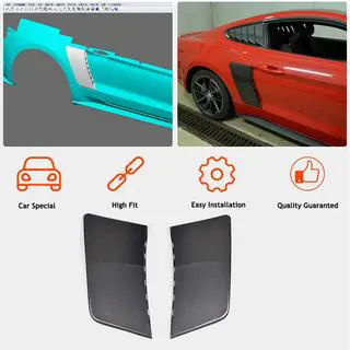 Rear Fender Covers (2015-2017, Carbon) photo 2