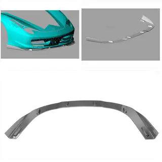 Front Bumper Lip Spoiler (2011-2013, Carbon) Ferrari 458 Italia 2009-2015 photo 2