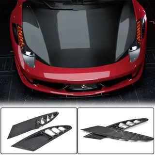 Front Bumper Extensions V1 (2011-2013, Carbon) Ferrari 458 Italia 2009-2015 photo 1