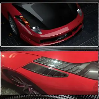 Front Bumper Extensions V1 (2011-2013, Carbon) Ferrari 458 Italia 2009-2015 photo 3