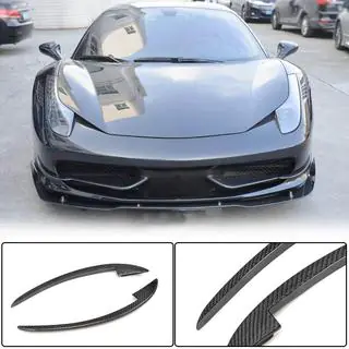 Front Bumper Extensions V2 (2011-2013, Carbon) Ferrari 458 Italia 2009-2015 photo 1