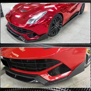 Front Bumper Lip Spoiler (2012-2014, Carbon) Ferrari F12 Berlinetta 2012-2017 photo 4