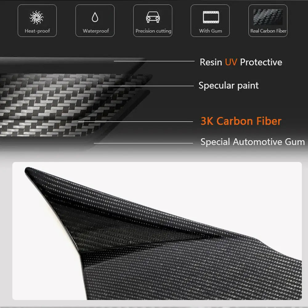 Spoiler Extensions (2021-2024, Carbon) photo 4