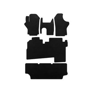 EVA Floor Mats (2004-2007, 3 Rows, 8-Seater, Black) Hyundai H200, H1, Starex 1998-2007