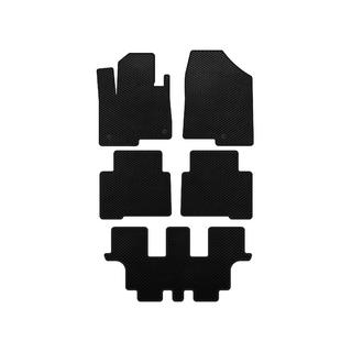 EVA Floor Mats (3 Rows, for Grand, Black) Hyundai Santa Fe 4 2018-2023