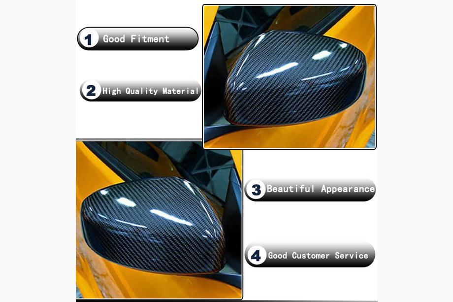 Nissan 370Z 2008-2021 Mirror Covers (Carbon) Photo 3