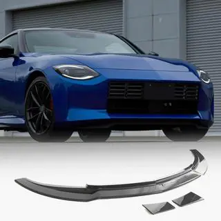 Front Bumper Lip Spoiler (Carbon) Nissan 400Z 2022- photo 1