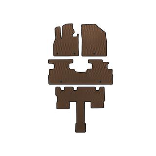 EVA Floor Mats (3 Rows, 7-Seater, Brown) Hyundai Palisade 2018-2025