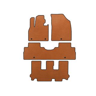 EVA Floor Mats (3 Rows, 8-Seater, Orange) Hyundai Palisade 2018-2025