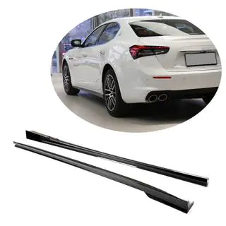 Side Skirts V2 (for Base/S/S Q4/Diesel/250 Diesel, Carbon) Maserati Ghibli 2013-2023 photo 1