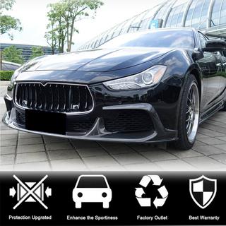Front Bumper Lip V1 (for Base/S/S Q4 2013-2017, Carbon) Maserati Ghibli 2013-2023 photo 2