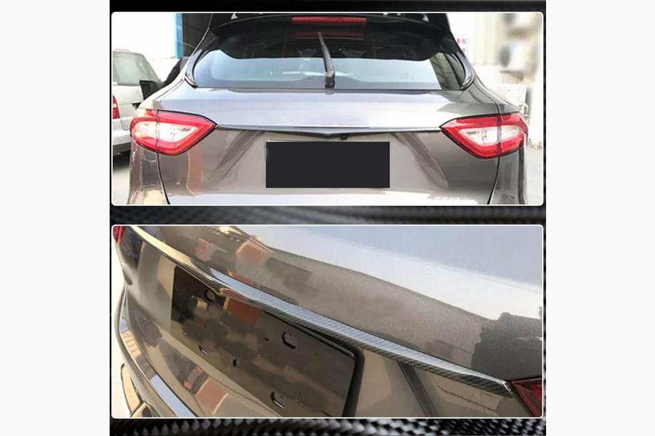 Maserati Levante 2016- Carbon License Plate Trim Photo 3
