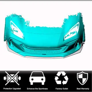Front Bumper Lip V1 (2021-2023, Carbon) photo 2