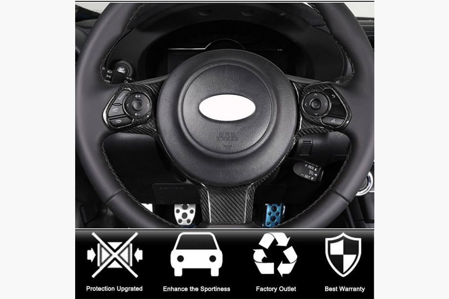 Subaru BRZ 2012-2021 Steering Wheel Trim V2 (Carbon) Photo 2