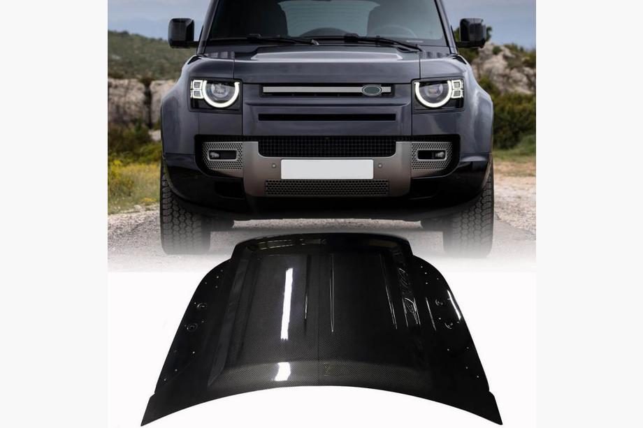 Land Rover Defender 2019- Hood V1 (Carbon) Image