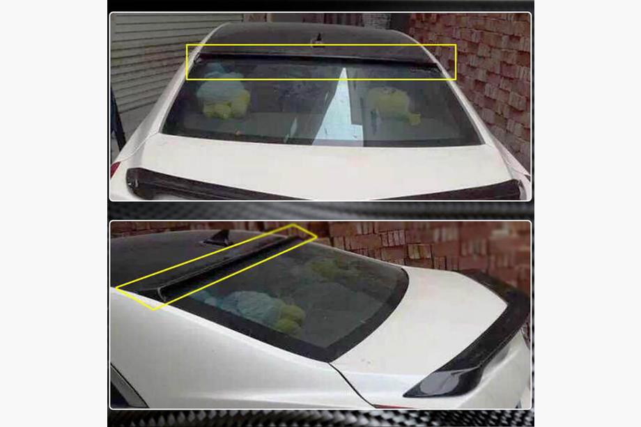 Cadillac ATS 2012-2019 Spoiler Visor (Carbon) Photo 3