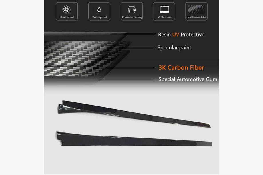 Cadillac ATS 2012-2019 Side Skirts (Carbon) Photo 4