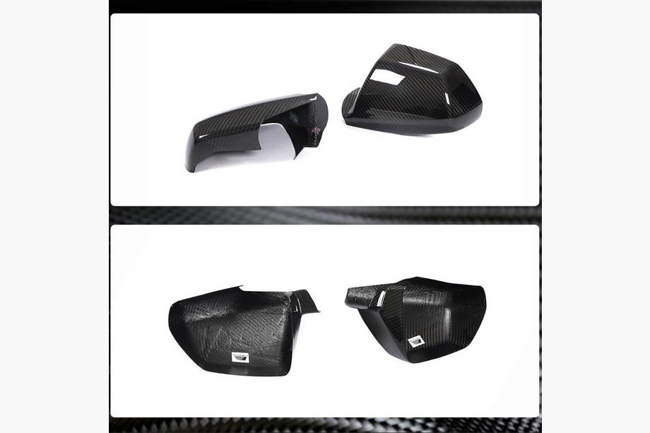 Cadillac CTS 2007-2014 Mirror Covers (Carbon) Photo 4