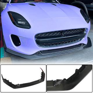 Front Bumper Lip Spoiler (for Base 2017-2019, Carbon) photo 1