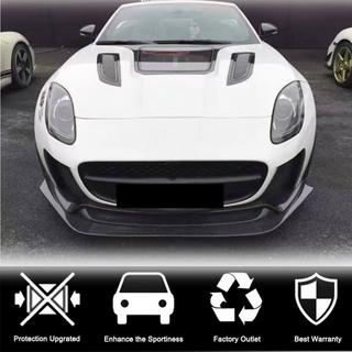 Front Bumper Lip Spoiler (for Base 2017-2019, Carbon) photo 3