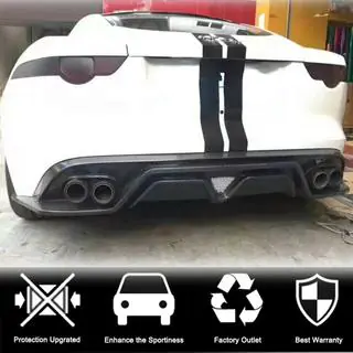 Rear Bumper Diffuser (2013-2019, Carbon) photo 2