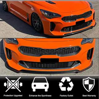 Front Bumper Lip Spoiler (Carbon) photo 2