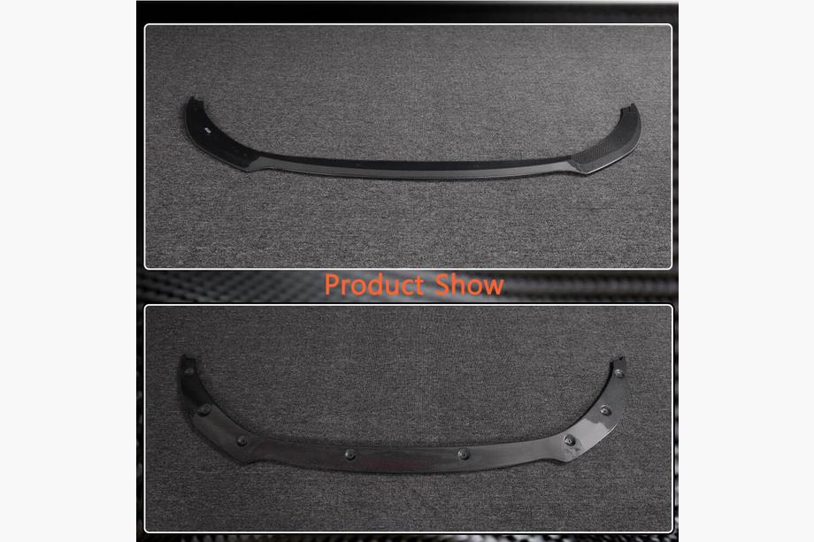 Kia Stinger 2017-2023 Front Bumper Lip Spoiler (Carbon) Photo 3