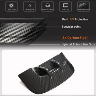 Front fender trims (Carbon) Kia Stinger 2017-2023 photo 3