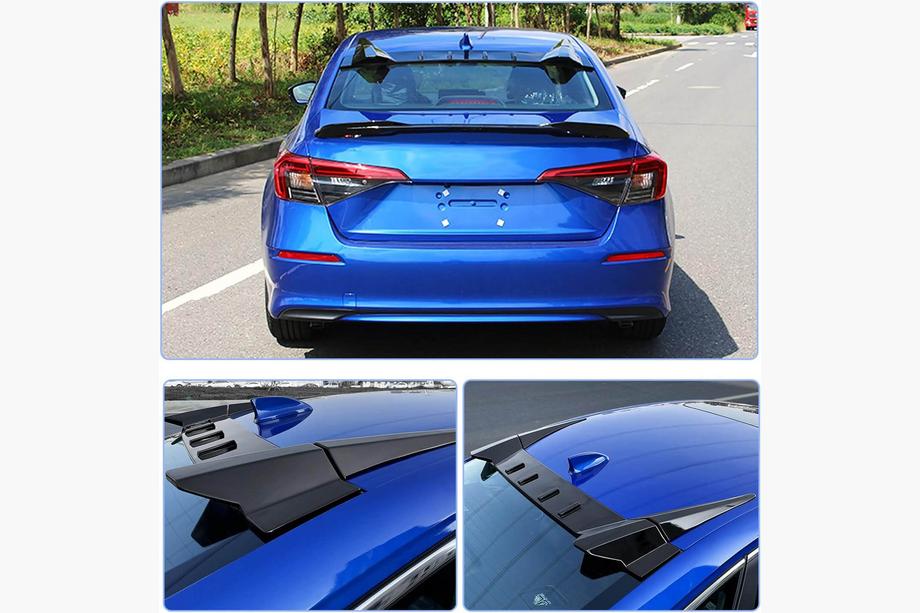 Honda Civic Sedan 2021- Rear Window Visor (Plastic) Photo 3