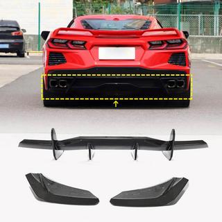 Rear Diffuser V1 (2019-2022, Carbon) Chevrolet Corvette C8 2019- photo 1