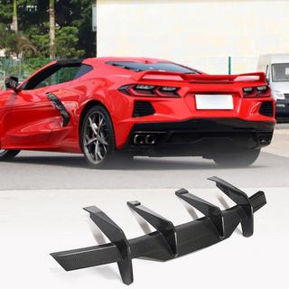 Rear Bumper Diffuser V2 (2019-2022, Carbon) Chevrolet Corvette C8 2019- photo 1