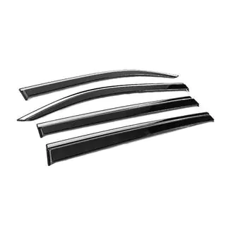 Window Deflectors with Chrome Trim Niken Luxury (4 pcs) photo 3