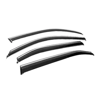 Window Deflectors with Chrome Trim Niken Luxury (EU/Asia, 4 pcs) photo 3