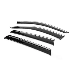 Window Deflectors with Chrome Trim Niken Luxury (4 pcs) photo 2
