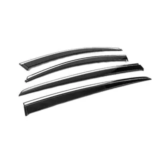 Window Deflectors with Chrome Trim Niken Luxury (4 pcs) photo 4