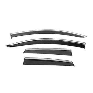 Window Deflectors with Chrome Trim Niken Luxury (4 pcs)