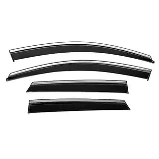 Window Deflectors with Chrome Trim Niken Luxury (4 pcs) photo 1