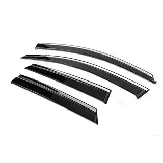 Window Deflectors with Chrome Trim Niken Luxury (4 pcs) photo 2