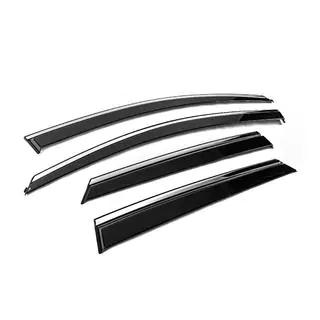 Window Deflectors with Chrome Trim Niken Luxury (4 pcs) photo 3