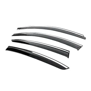 Window Deflectors with Chrome Trim Niken Luxury (SD, 4 pcs) photo 2