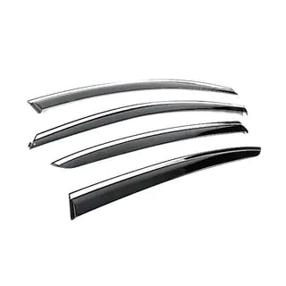 Window Deflectors with Chrome Trim Niken Luxury (SD, 4 pcs) photo 3