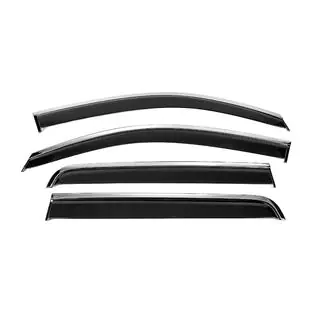 Window Deflectors with Chrome Trim Niken Luxury (2011-2015, 4 pcs) photo 1