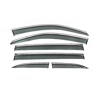 Window Deflectors with Chrome Trim Niken Luxury (6 pcs) photo 2